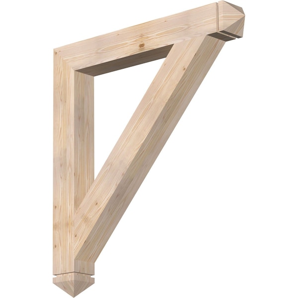 Ekena Millwork Traditional Arts & Crafts Smooth Bracket, Douglas Fir, 5 1/2"W x 44"D x 48"H BKT06X44X48TRA03SDF - main